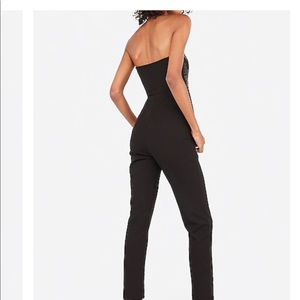 Express sequence sweetheart top jumpsuit